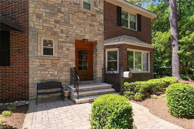 511 Brackenridge Ave, Norfolk, VA 23505 - view of exterior entry with brick siding and stone siding