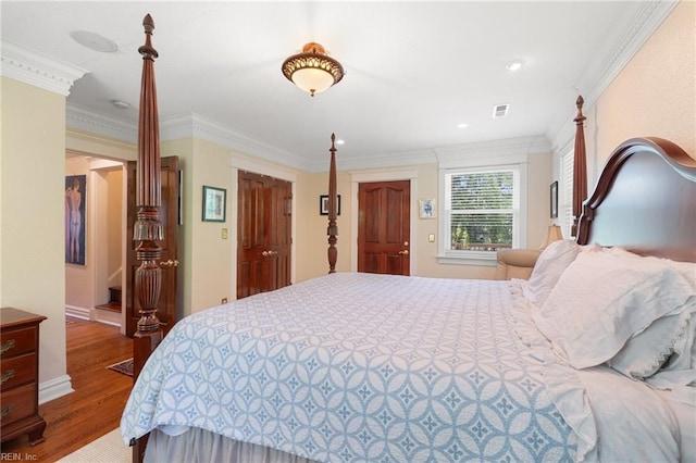 511 Brackenridge Ave, Norfolk, VA 23505 - bedroom featuring wood finished floors and crown molding