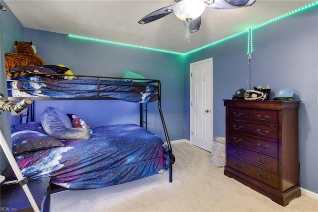 8 Assembly Ct, Newport News, VA 23606 - bedroom with carpet floors, a ceiling fan, and baseboards