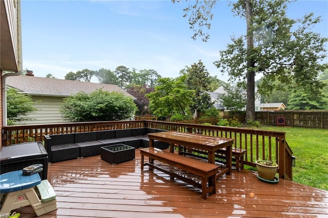 8 Assembly Ct, Newport News, VA 23606 - wooden terrace featuring an outdoor hangout area