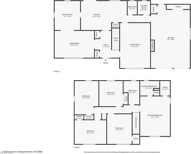 8 Assembly Ct, Newport News, VA 23606 - property floor plan