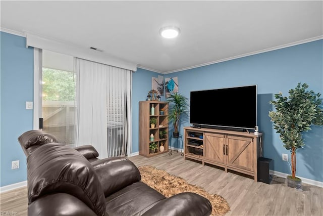 3012 Trappers Run, Chesapeake, VA 23321 - living area with wood finished floors, crown molding, and baseboards