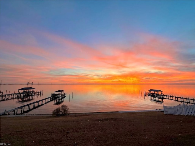 609 River Rd, Newport News, VA 23601 - dock featuring a water view
