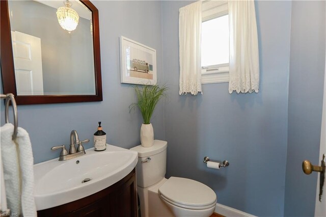 609 River Rd, Newport News, VA 23601 - bathroom with toilet and vanity