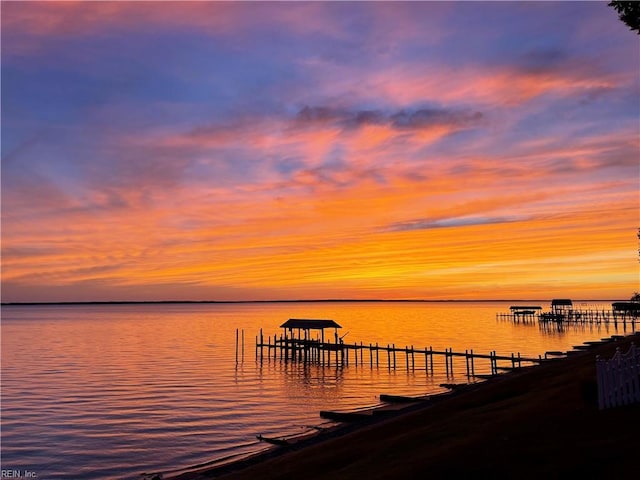 609 River Rd, Newport News, VA 23601 - dock featuring a water view