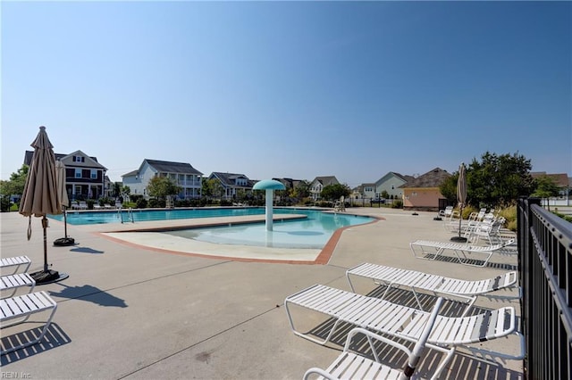3304 Dodd Dr, Chesapeake, VA 23323 - community pool with a patio and a residential view