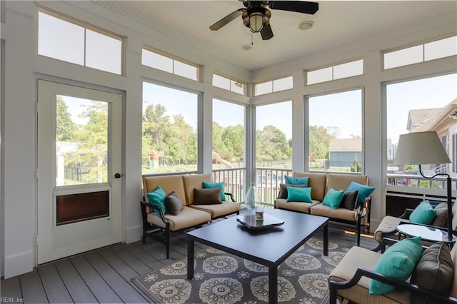 3304 Dodd Dr, Chesapeake, VA 23323 - sunroom / solarium featuring wood-type flooring and a wooden deck