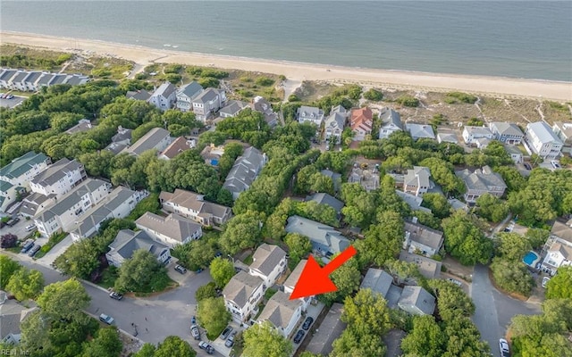 3964 W Stratford Rd, Virginia Beach, VA 23455 - aerial view of property and surrounding area featuring nearby suburban area and unending shoreline