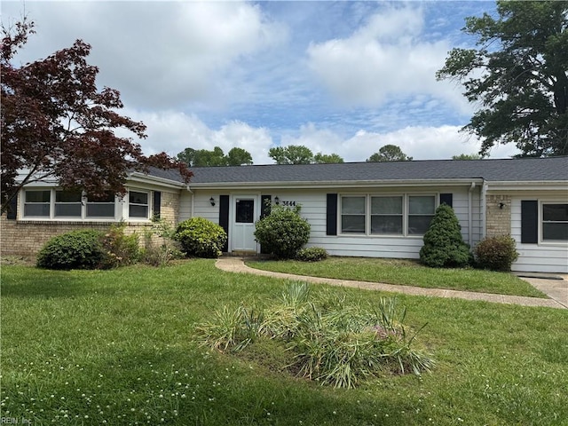 3644 Old Forge Rd, Virginia Beach, VA 23452 - single story home with a front lawn and brick siding