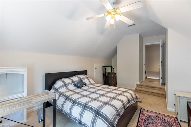 11 Thomas Athey Ct, Hampton, VA 23666 - carpeted bedroom featuring lofted ceiling, baseboards, and ceiling fan