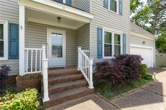 11 Thomas Athey Ct, Hampton, VA 23666 - doorway to property with a garage