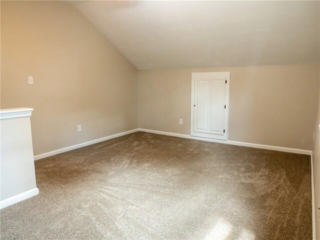 400 Fernwood Farms Rd, Chesapeake, VA 23320 - bonus room featuring vaulted ceiling, carpet floors, and baseboards