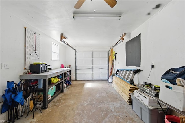 1219 Milton St, Norfolk, VA 23505 - garage featuring ceiling fan