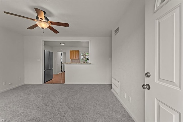 3521 Melinda Pl, Virginia Beach, VA 23452 - unfurnished room with ceiling fan, light carpet, and baseboards