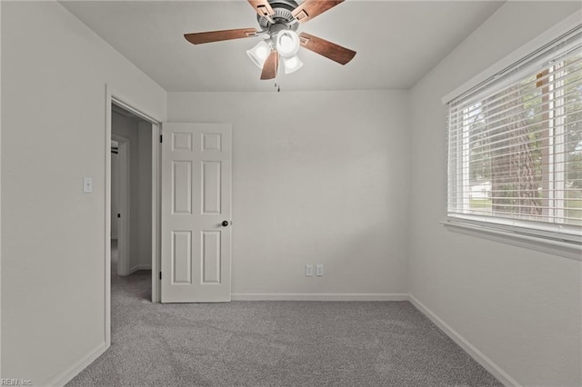 3521 Melinda Pl, Virginia Beach, VA 23452 - spare room with carpet flooring, a ceiling fan, and baseboards