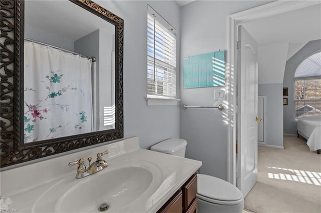 2673 Einstein Dr, Virginia Beach, VA 23456 - full bathroom with toilet, vanity, and plenty of natural light