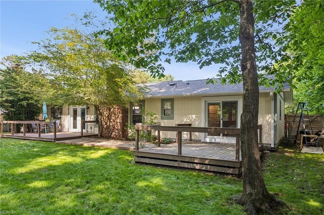 1921 Dannemora Dr, Virginia Beach, VA 23453 - rear view of house featuring a deck