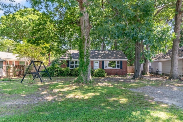 1204 Elder Ave, Chesapeake, VA 23325 - view of front of house with brick siding and crawl space