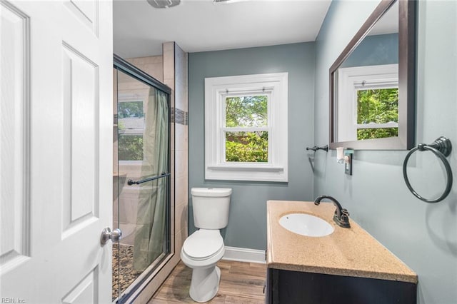 1204 Elder Ave, Chesapeake, VA 23325 - full bathroom with toilet, plenty of natural light, vanity, and a shower stall