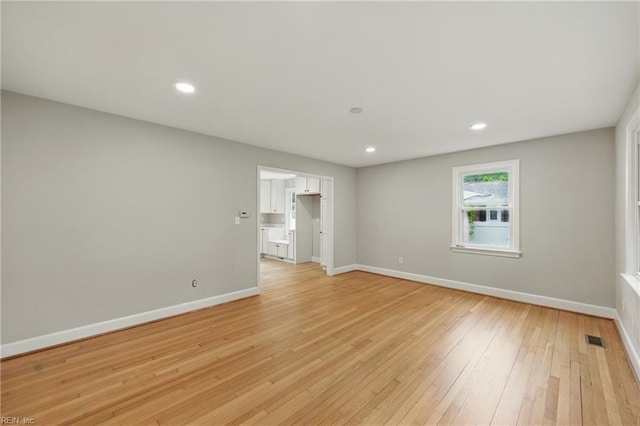 4328 Thoroughgood Dr, Virginia Beach, VA 23455 - unfurnished room featuring light wood-style flooring, baseboards, and recessed lighting