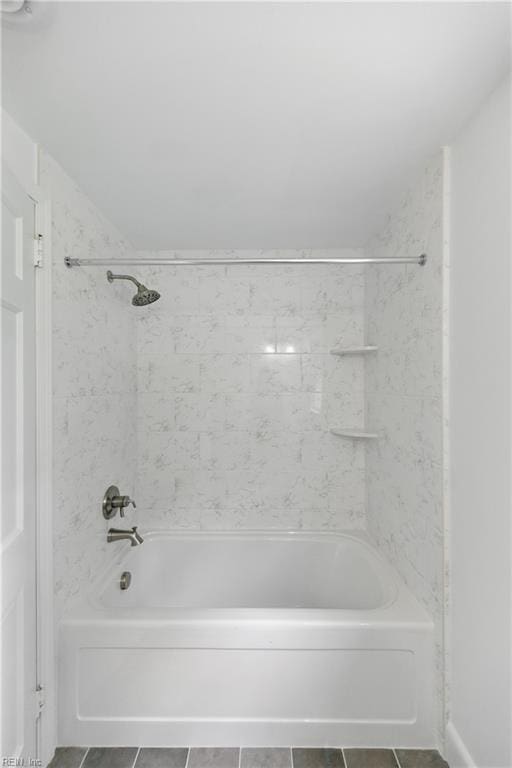 4328 Thoroughgood Dr, Virginia Beach, VA 23455 - full bathroom with tile patterned floors and washtub / shower combination