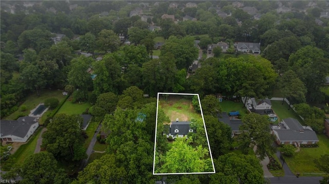 4328 Thoroughgood Dr, Virginia Beach, VA 23455 - aerial view of residential area with property boundaries highlighted