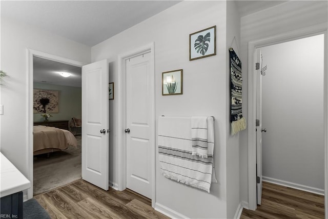 2011 River Pearl Way, Chesapeake, VA 23321 - hall with wood finished floors and baseboards