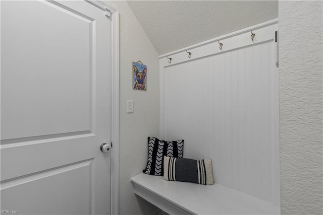 2011 River Pearl Way, Chesapeake, VA 23321 - mudroom featuring a textured wall and a textured ceiling