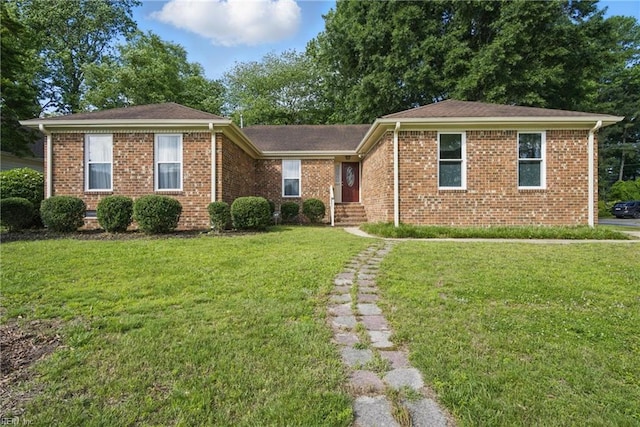 2520 Cantwell Rd, Virginia Beach, VA 23453 - single story home featuring a front lawn and brick siding