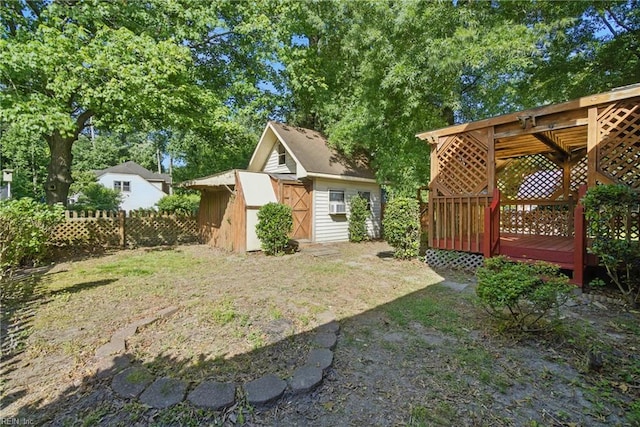 2520 Cantwell Rd, Virginia Beach, VA 23453 - view of yard with a deck