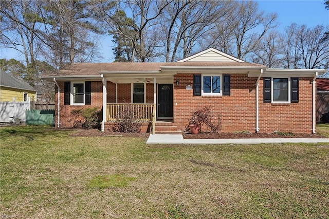 6428 Hudson Ave, Norfolk, VA 23502 - single story home with covered porch and brick siding