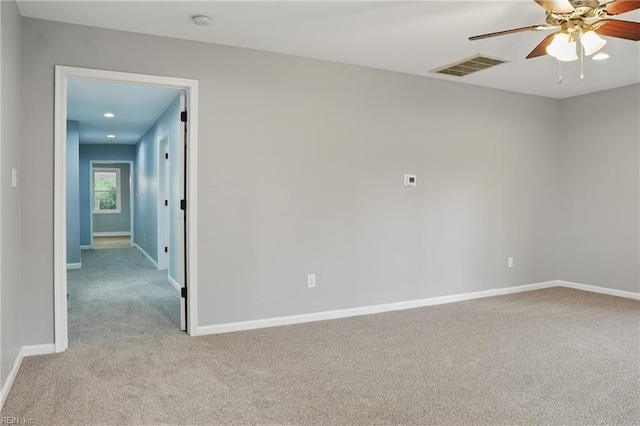 6428 Hudson Ave, Norfolk, VA 23502 - empty room with light carpet, ceiling fan, and baseboards