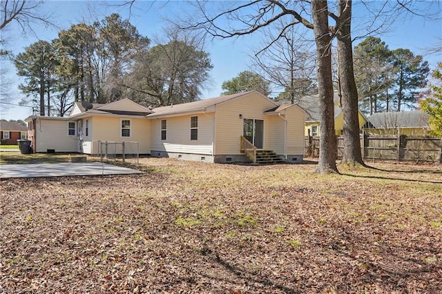 6428 Hudson Ave, Norfolk, VA 23502 - rear view of house featuring crawl space and entry steps