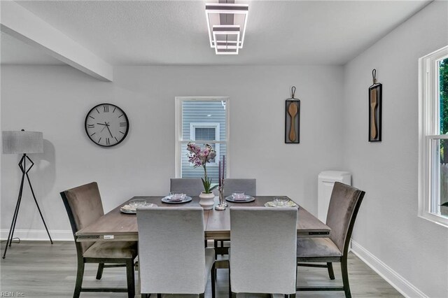 30 W Southampton Ave, Hampton, VA 23669 - dining space with wood finished floors and baseboards