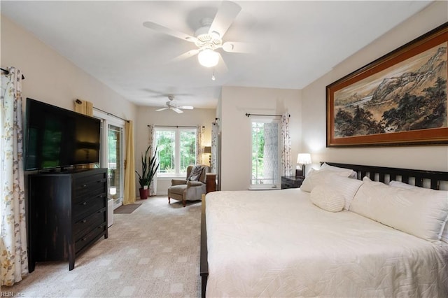 1301 Hawaiian Dr, Virginia Beach, VA 23451 - bedroom with light carpet and ceiling fan