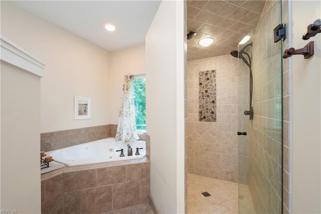 1301 Hawaiian Dr, Virginia Beach, VA 23451 - full bathroom with tiled shower and a whirlpool tub