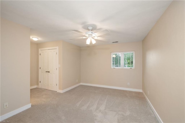 1301 Hawaiian Dr, Virginia Beach, VA 23451 - carpeted empty room featuring ceiling fan and baseboards