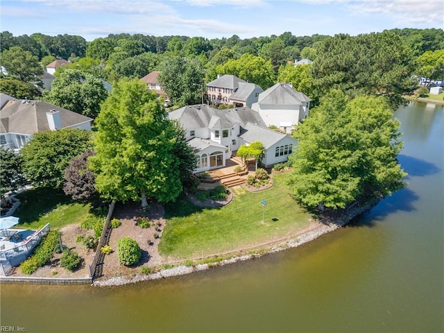 1217 Cogliandro Dr, Chesapeake, VA 23320 - aerial view of a large body of water