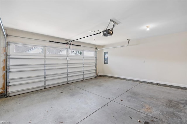 1400 Acadian Dr Unit A, Suffolk, VA 23434 - garage featuring electric panel, baseboards, and a garage door opener