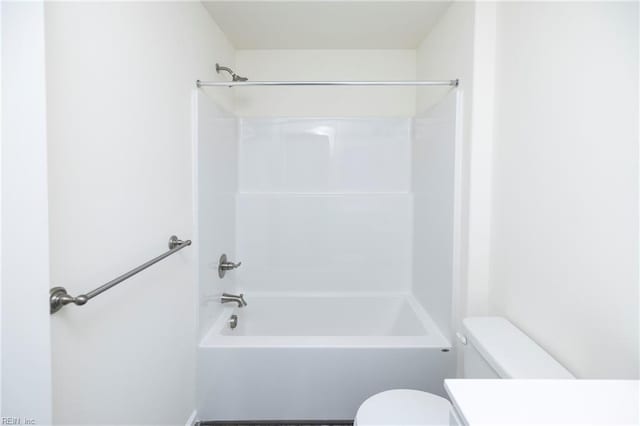 102 Corcoran Ln, Suffolk, VA 23434 - bathroom with toilet, shower / washtub combination, and vanity