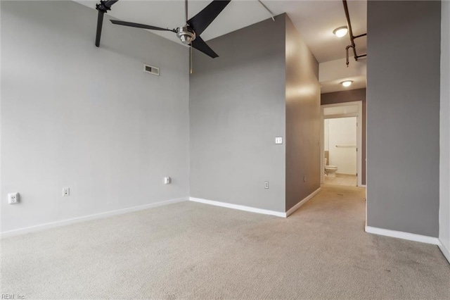 415 Saint Pauls Blvd Unit 609, Norfolk, VA 23510 - carpeted empty room featuring ceiling fan and baseboards