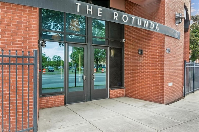 415 Saint Pauls Blvd Unit 609, Norfolk, VA 23510 - property entrance with french doors and brick siding