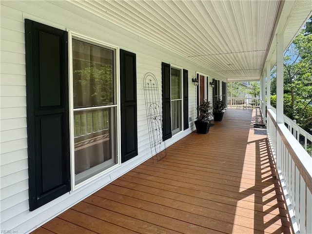 585 Morse Point Rd, Port Haywood, VA 23138 - view of wooden porch