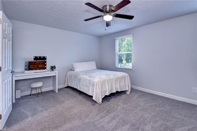 39 Morrison Ave, Newport News, VA 23601 - bedroom featuring a textured ceiling, carpet flooring, baseboards, and a ceiling fan