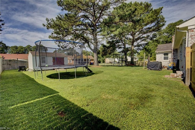 4217 Meadowgate Ct, Chesapeake, VA 23321 - view of yard featuring a trampoline and a playground