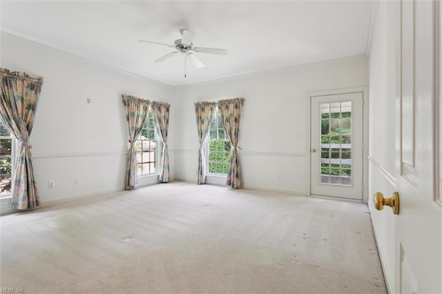 133 Sugar Bush, Williamsburg, VA 23188 - empty room featuring a ceiling fan, carpet flooring, and baseboards