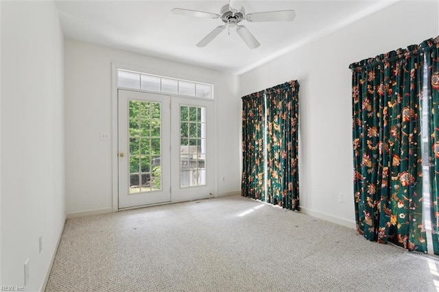 133 Sugar Bush, Williamsburg, VA 23188 - empty room featuring carpet, a ceiling fan, and baseboards