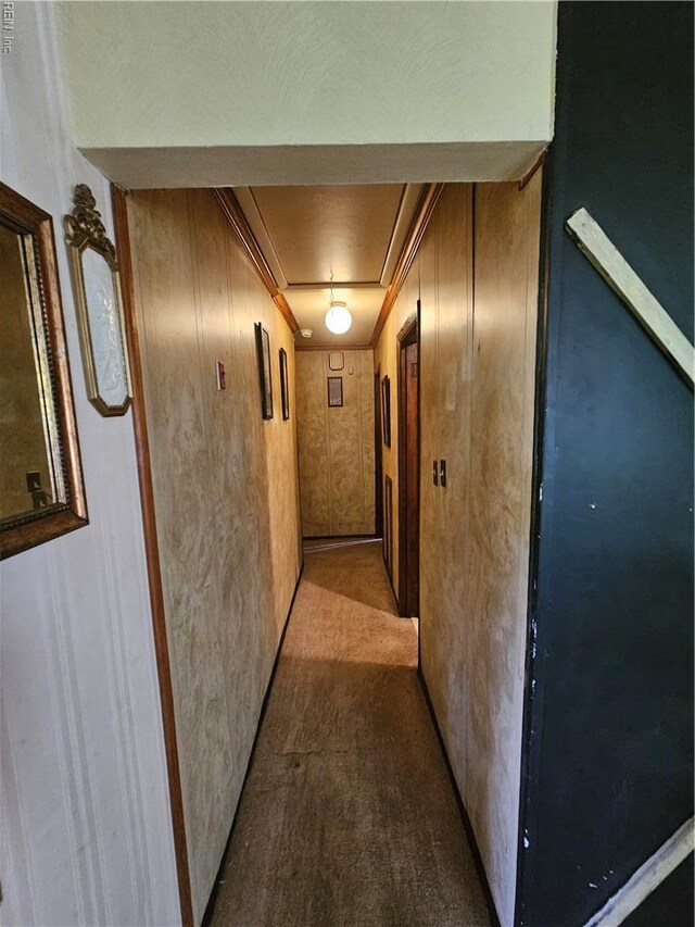 1428 24th St, Newport News, VA 23607 - hall featuring light colored carpet and attic access