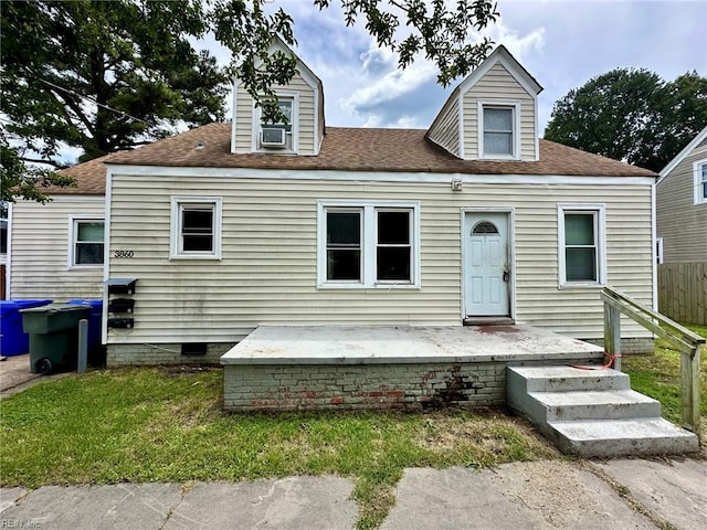 3860 Nansemond Cir, Norfolk, VA 23513 - view of front of property featuring a shingled roof and cooling unit
