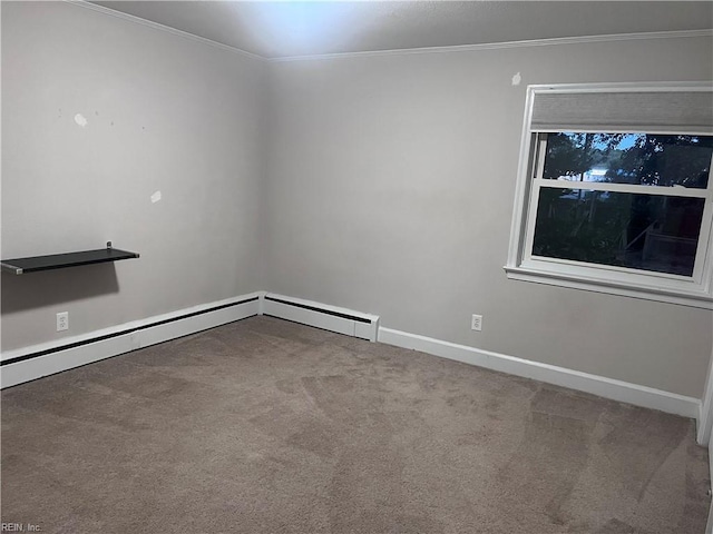 11 Greenwood Rd, Newport News, VA 23601 - carpeted empty room featuring crown molding and baseboards